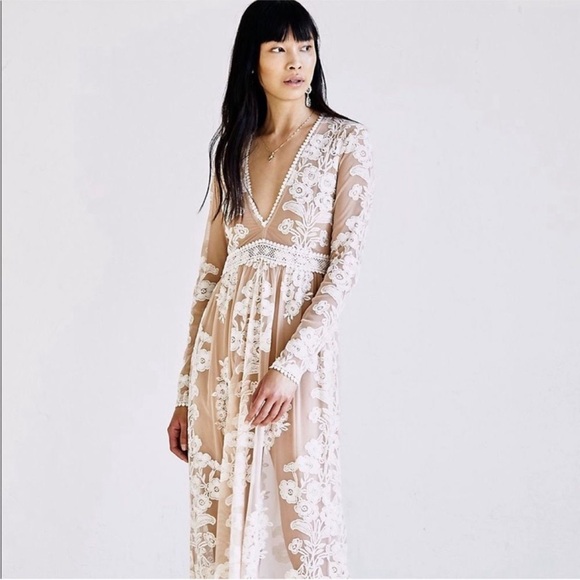 For Love And Lemons Sheer Lace Maxi Dress - Picture 2 of 12